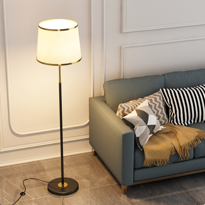 Fabric Lampshade LED Floor Lamp