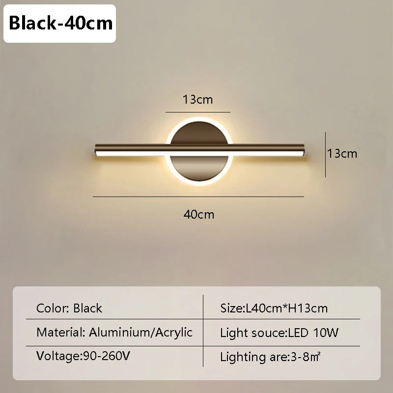 LED Wall Lamp - Modern Bathroom Mirror Light