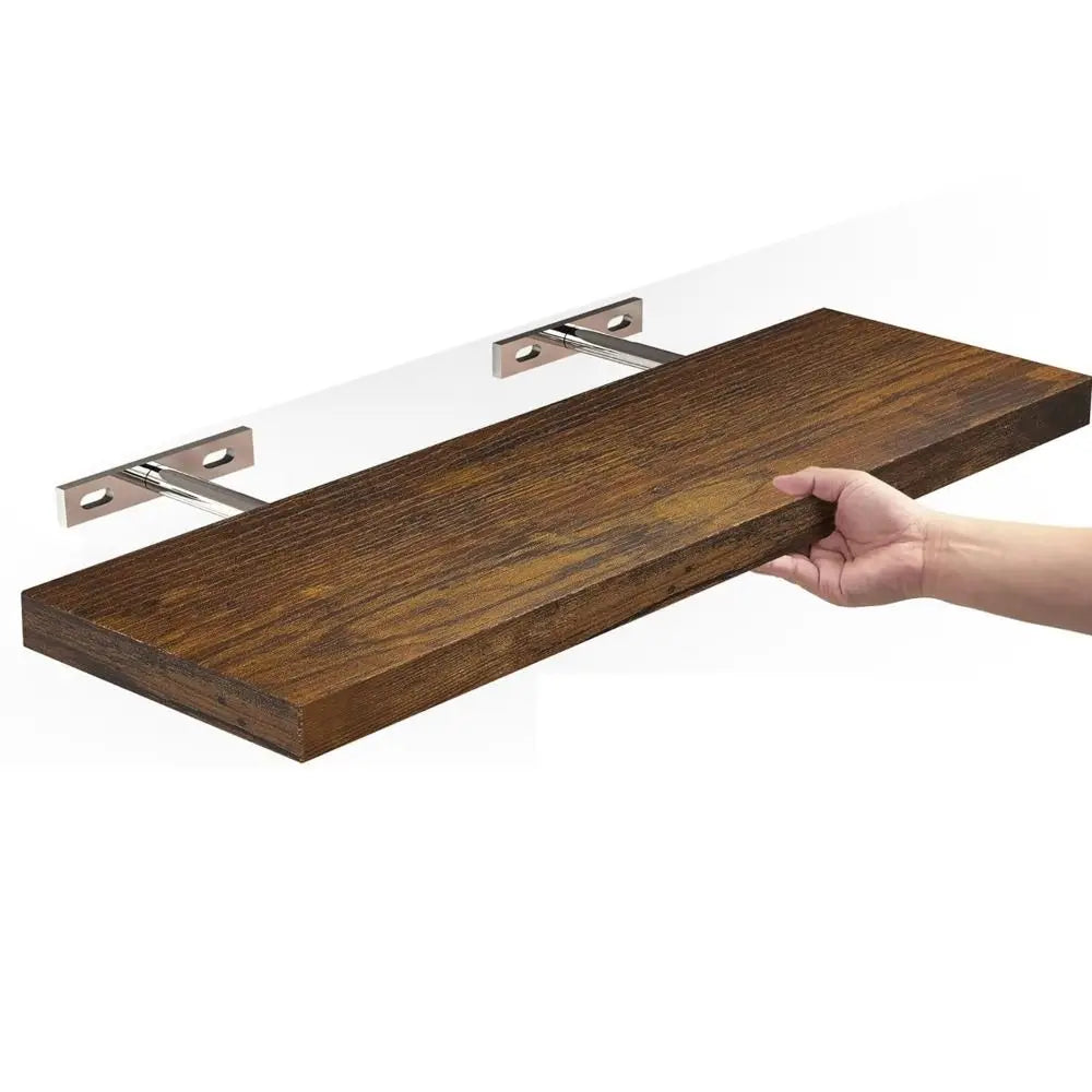 Wooden Floating Shelves: Invisible Brackets, Sturdy Design