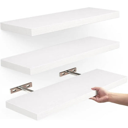 Wooden Floating Shelves: Invisible Brackets, Sturdy Design